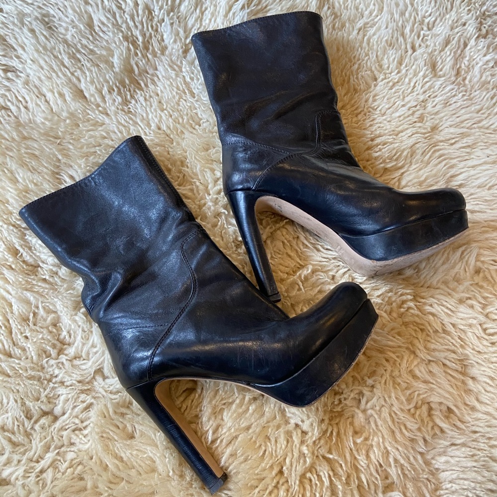 Miu miu platform boots 7